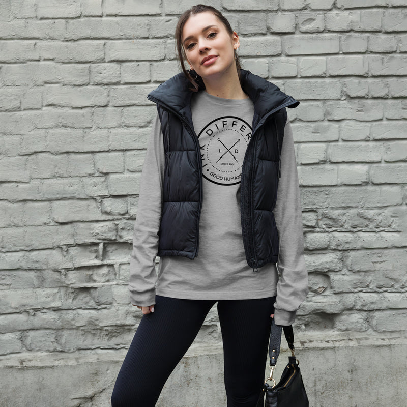 Good Humans Genderless Long Sleeve Tee - Black Print