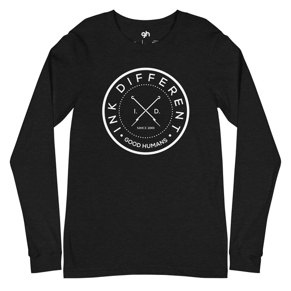 Good Humans Genderless Long Sleeve Tee - White Print