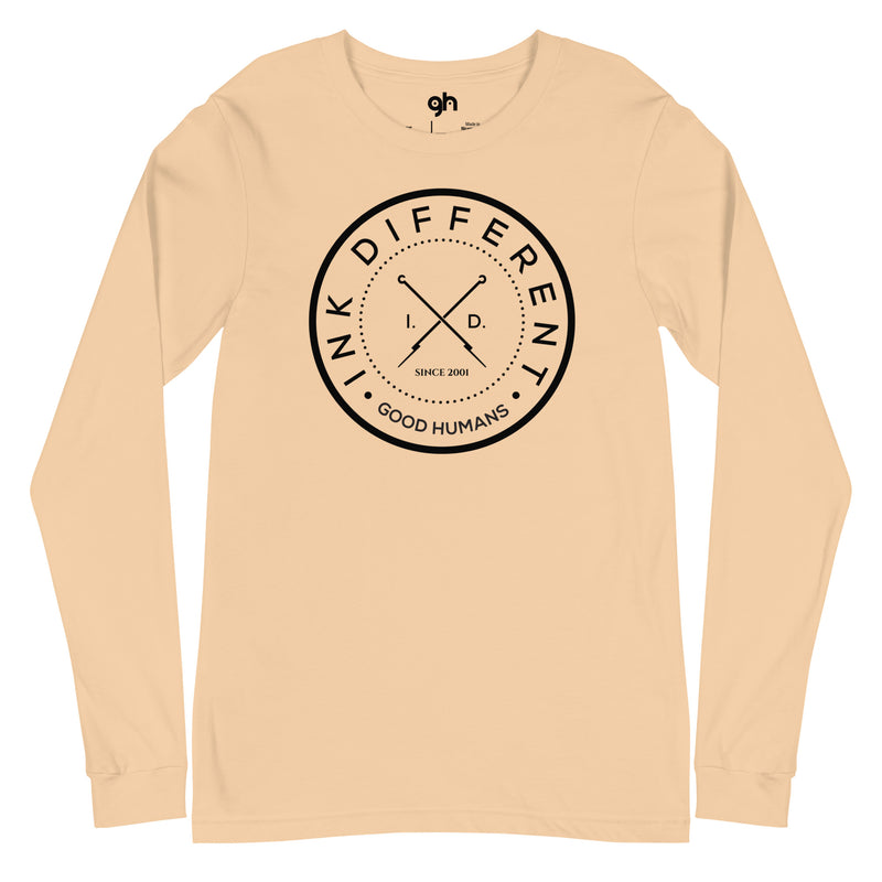 Good Humans Genderless Long Sleeve Tee - Black Print