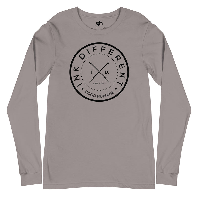 Good Humans Genderless Long Sleeve Tee - Black Print